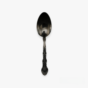 Alvin, French Scroll Sterling Silver Serving Spoon, 8 3/4