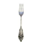 Wallace, Grande Baroque Sterling Silver Serving Fork