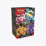 Pokémon TCG Scarlet & Violet: Paldean Fates Booster Bundle box featuring 6 booster packs and Pokémon illustrations on the front.