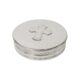90mm round pewter trinket box with embossed cross, Christian gift, pewter box